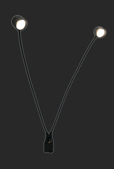 Felicity: Autonome Lampe mit 2 Köpfen für breite Tafeln